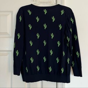 G.H Bass Navy Blue Cactus Cardigan